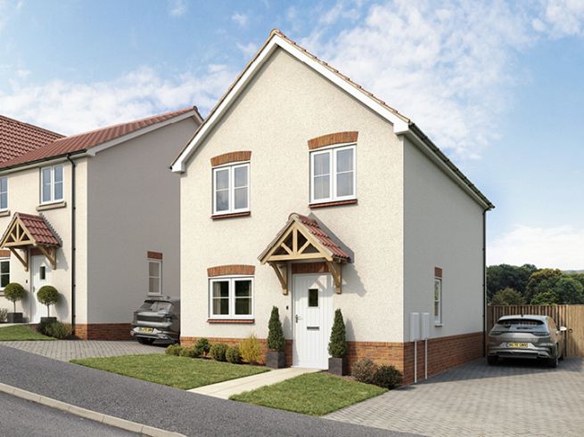 3 bedroom house - artist's  impression subject to change. Please note that the above computer generated image is representative of the house type and not the specified plot as some details and materials may vary.